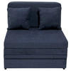 FOTELJ S FUNKCIJO LEŽIŠČA,  modra tekstil - modra, Moderno, tekstil (90/100/90cm) - Carryhome