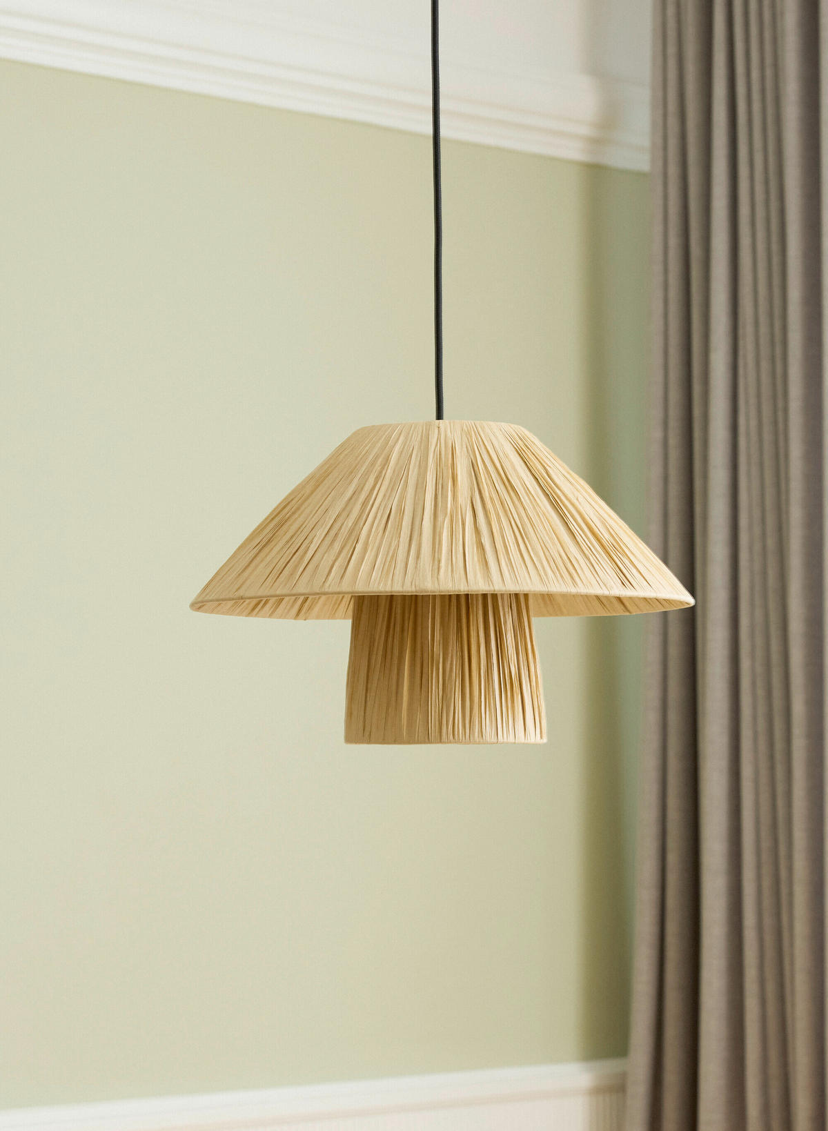 HÄNGELEUCHTE 40/120 cm  - Braun, Natur, Naturmaterialien/Metall (40/120cm) - Osram