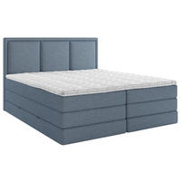 BOXSPRING KREVET    180/220 cm  - tamno plava/crna, Design, drvni materijal/tekstil (180/220cm) - MID.YOU