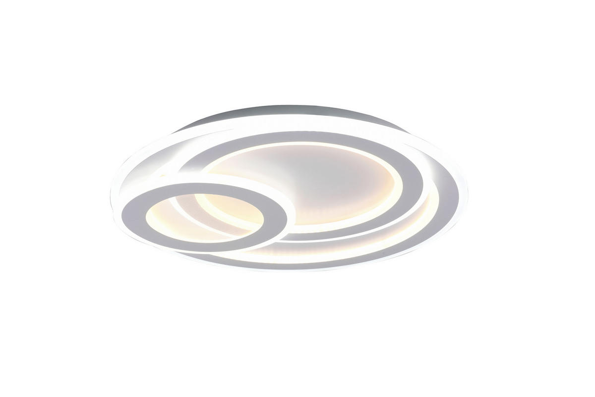 LED MENNYEZETI LÁMPA - fehér, Lifestyle, műanyag/fém (51/7cm) - Novel