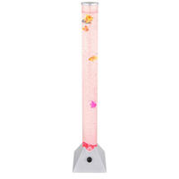 LAMPADAR CU LED - argintiu/străveziu, Basics, plastic (19/19/90cm) - Globo