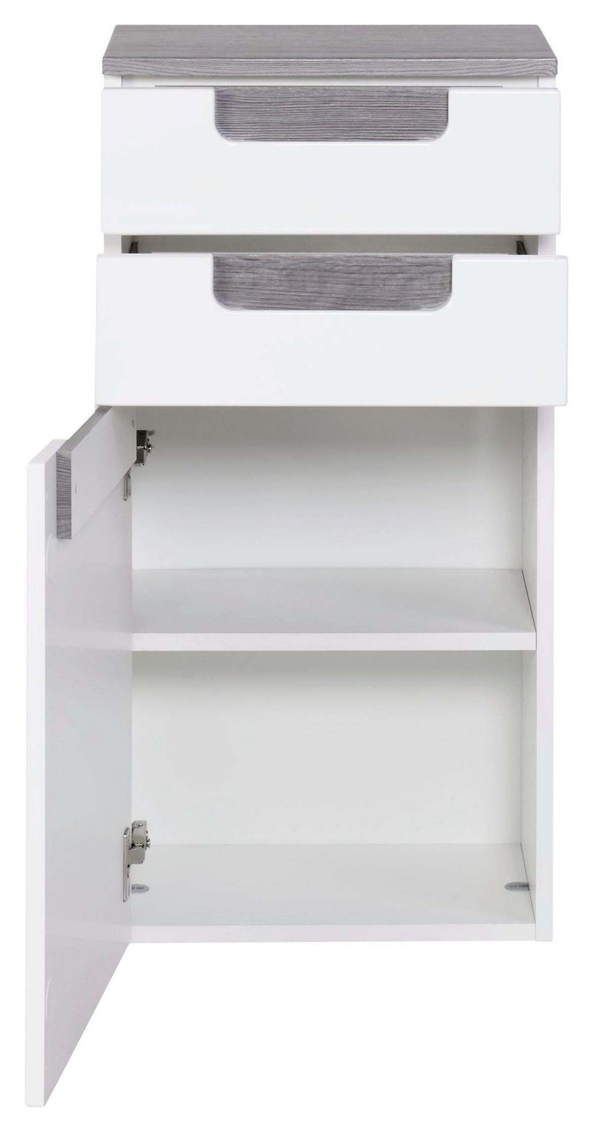 UNDERSKÅP  - vit/silver, Modern, trämaterial (40/79/27cm) - Held