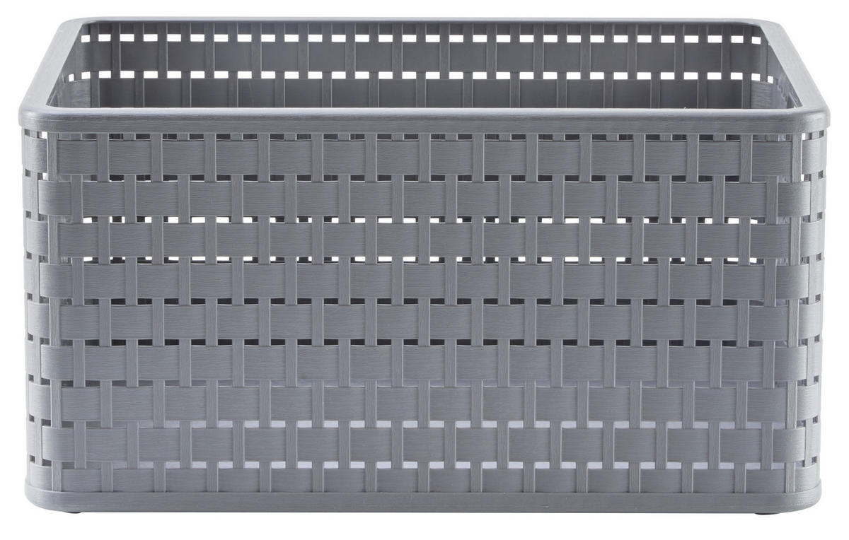 KOŠARA COUNTRY, ANTRACIT, 18 L   36,8/27,8/19,1 cm     - temno siva, Konvencionalno, umetna masa (36,8/27,8/19,1cm) - Rotho