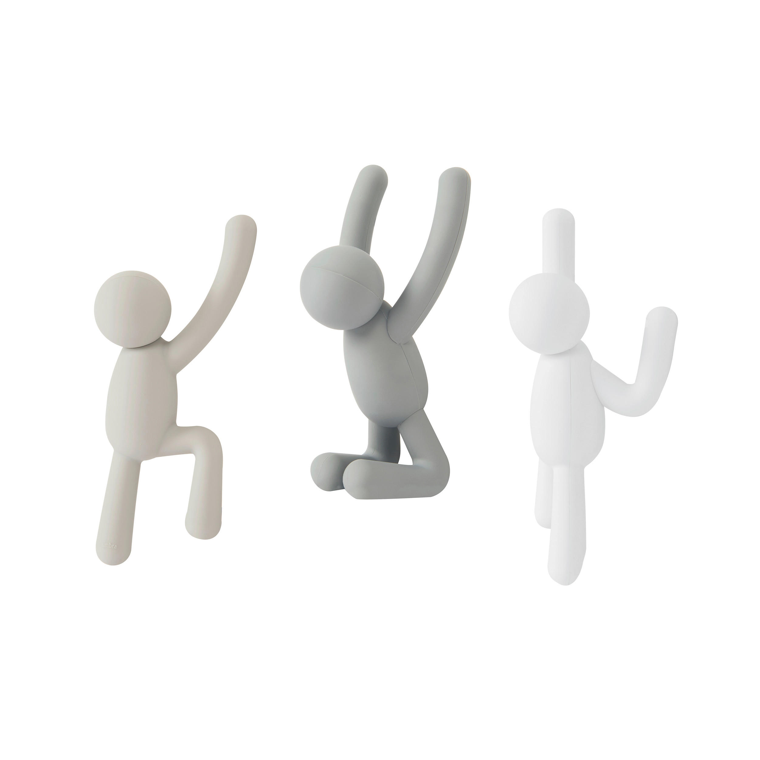 KUKA ZA ZID  siva, bela, svetlosiva  plastika  - siva/bela, Osnovno, plastika (18/8/19cm) - Umbra