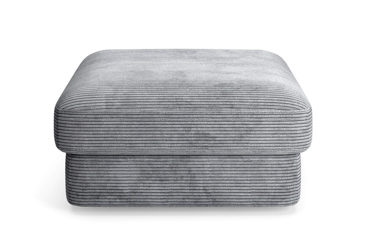 HOCKER in Textil Grau  - Schwarz/Grau, MODERN, Kunststoff/Textil (97/46/97cm) - Sit & More