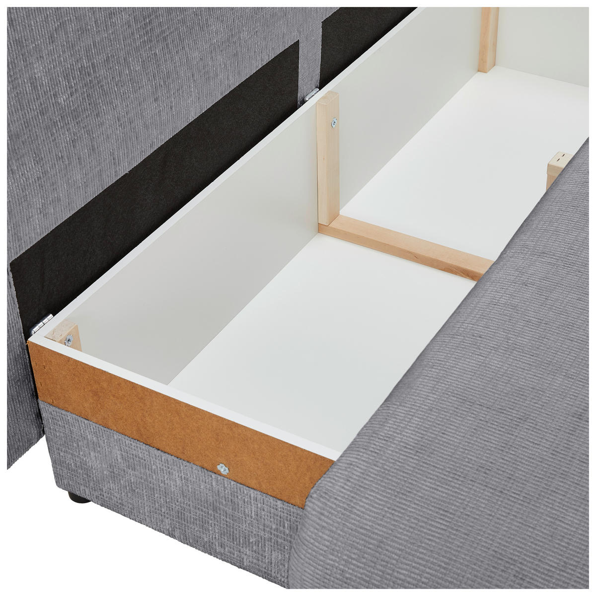 SCHLAFSOFA in Chenille Dunkelgrau  - Dunkelgrau/Schwarz, Konventionell, Holz/Textil (212/97/105cm) - MID.YOU