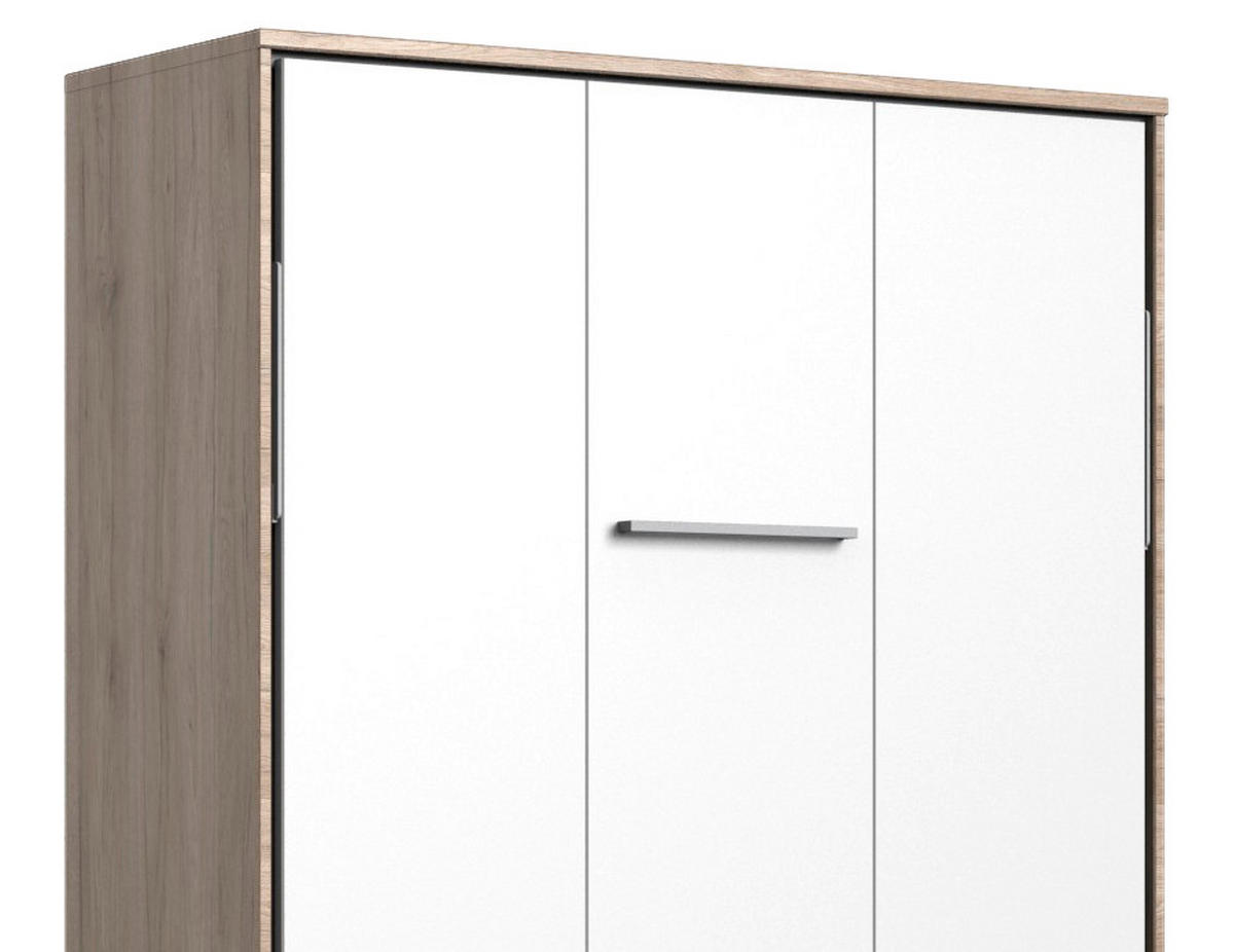 SKLÁPACIA POSTEĽ, 90/200 cm - biela/farba duba, Konventionell, drevo/kompozitné drevo (90/200cm) - Carryhome