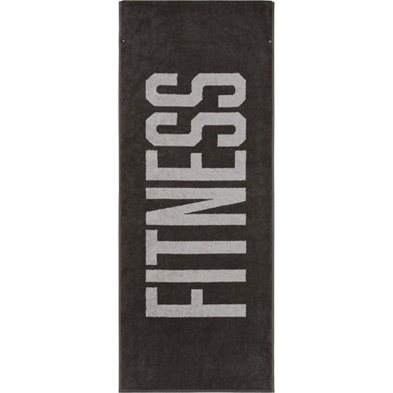 RUČNIK ZA TUŠIRANJE 130/50 cm  siva, crvena   Fitnesstuch  - siva/crvena, Konvencionalno, tekstil (130/50cm) - Cawoe