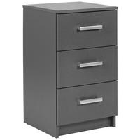 KOMMODE  in  - Silberfarben/Graphitfarben, Basics, Holzwerkstoff/Metall (41,2/40/71cm) - MID.YOU