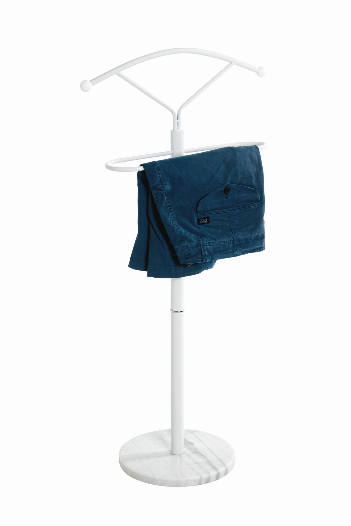SZOBAINAS - fehér, Design, kő/fém (50/105/32cm) - Carryhome