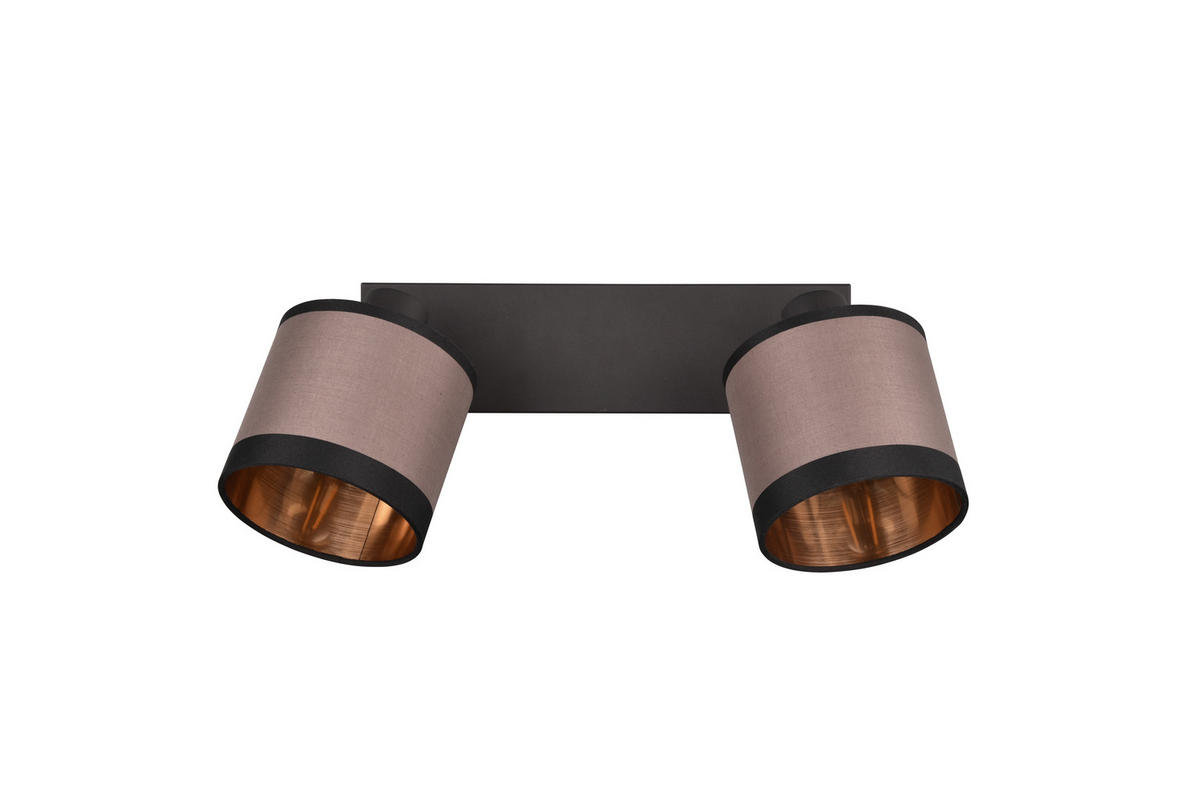 STRAHLER - Taupe/Goldfarben, Konventionell, Textil/Metall (38/21,5/16,5cm)