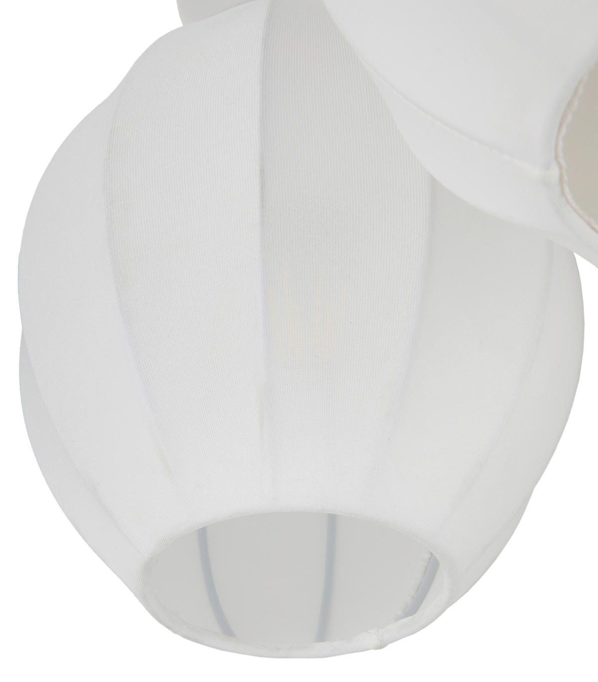 DECKENLEUCHTE  36,5/32,5 cm    - Weiß, Design, Textil/Metall (36,5/32,5cm) - Collet's Monde