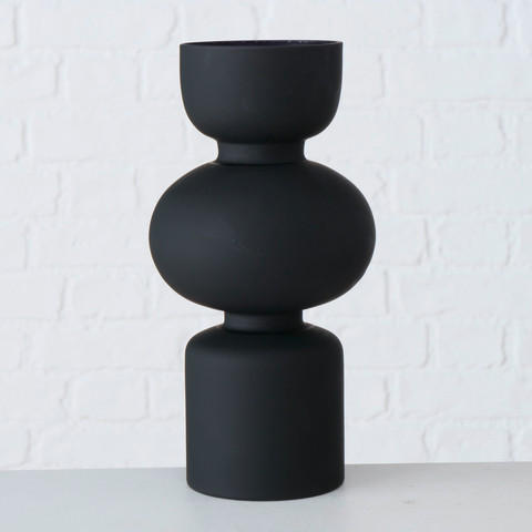 DEKOVASE  - Schwarz, Basics, Glas (14/29cm) - Ambia Home