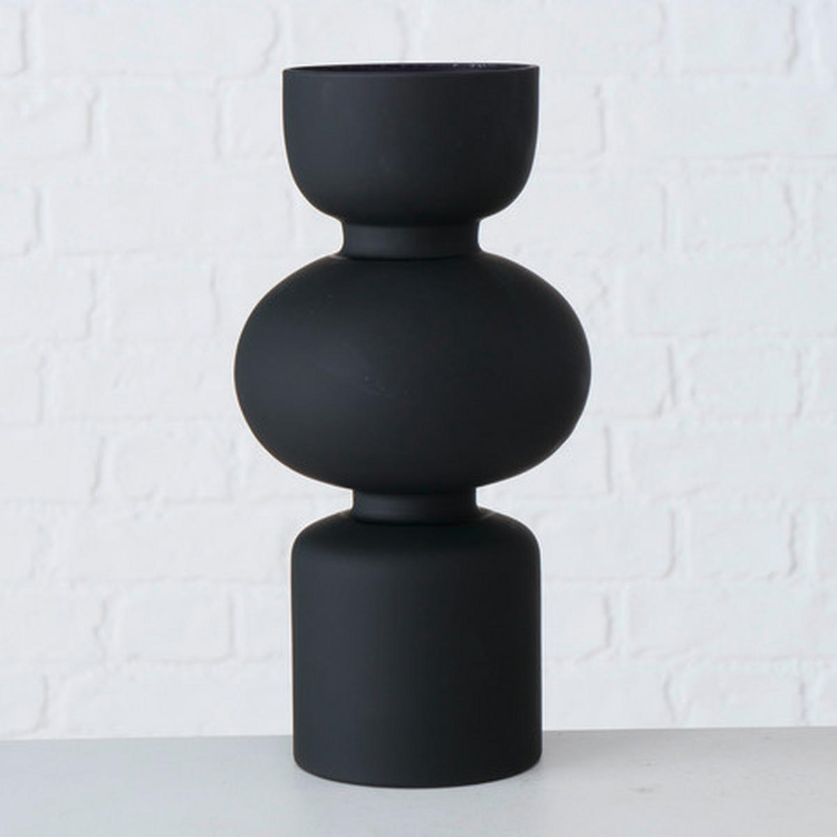DEKOVASE  - Schwarz, Basics, Glas (14/29cm) - Ambia Home