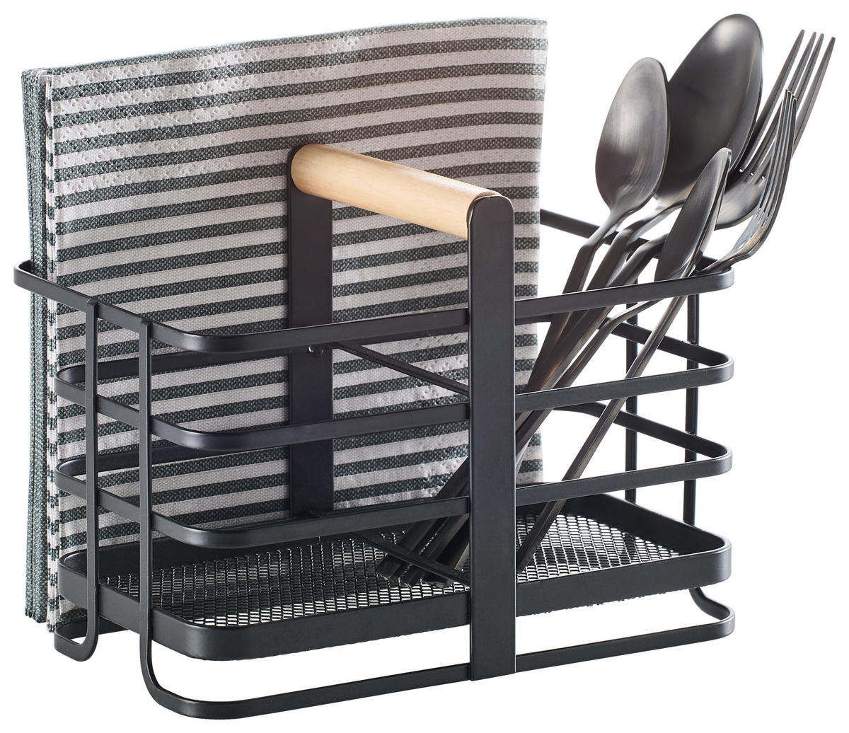 KORPICA ZA ODLAGANJE   18/10/14 cm     - prirodna boja/crna, Trendi, drvo/metal (18/10/14cm) - Homeware Profession.