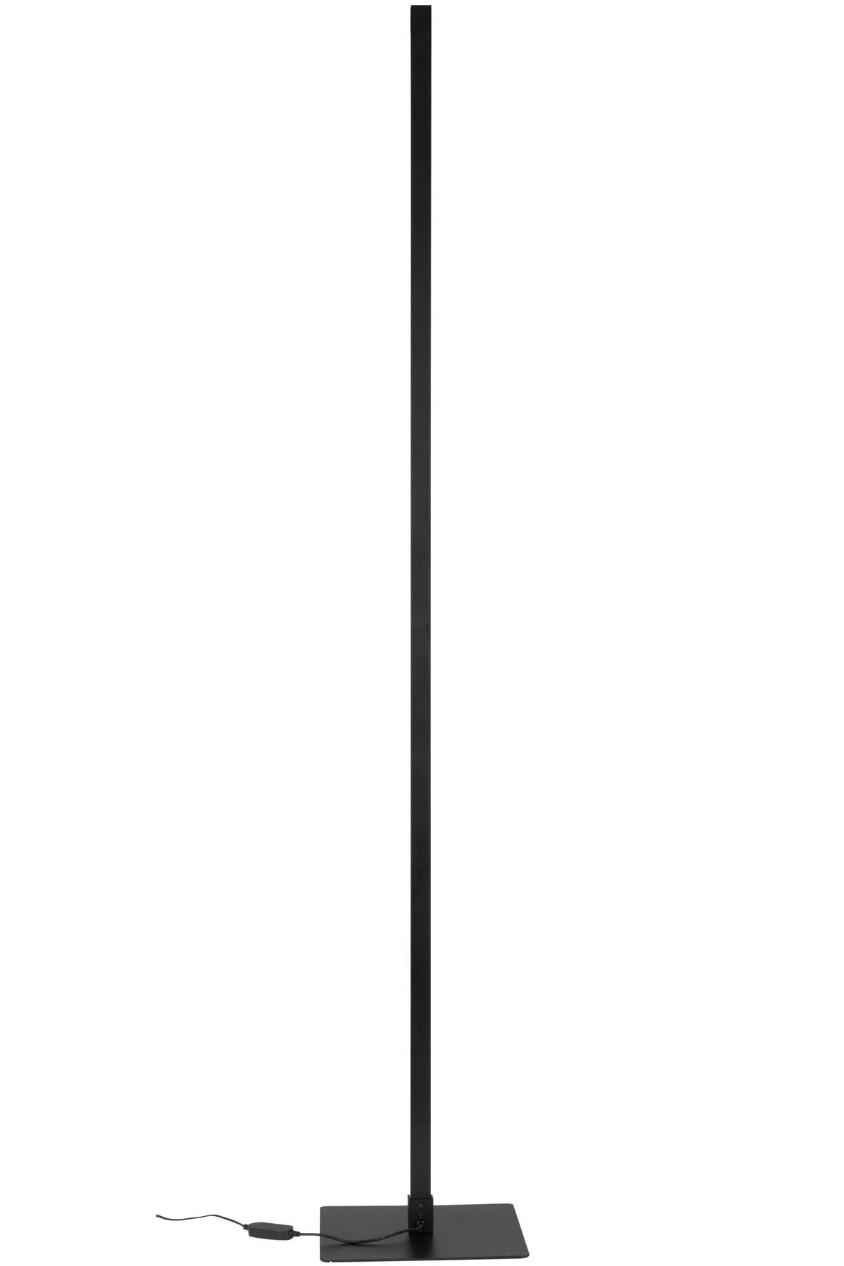 LED ÁLLÓLÁMPA - fekete/fehér, Lifestyle, műanyag/fém (24,5/148/24,5cm) - Novel