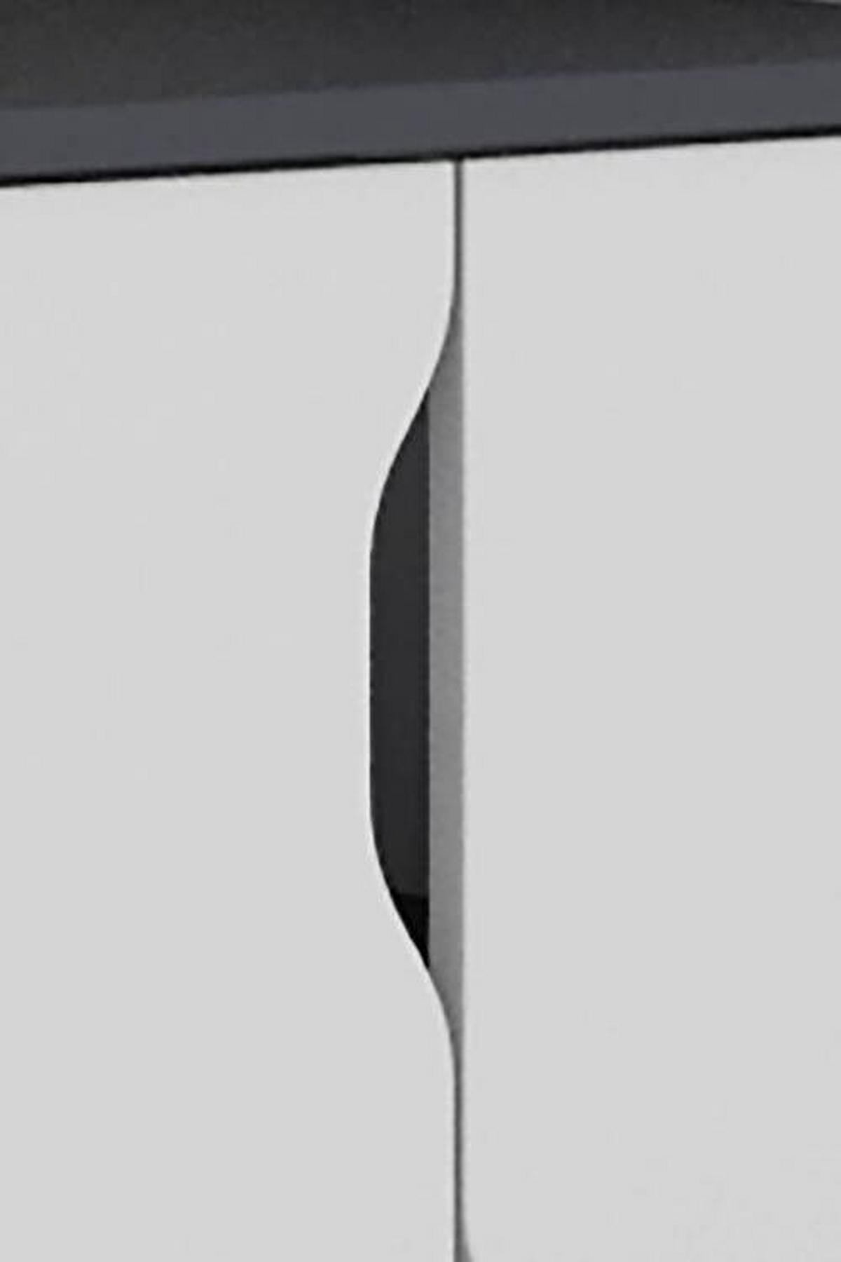 ECKSCHREIBTISCH 129/105/84 cm  in Schwarz, Weiß  - Schwarz/Weiß, LIFESTYLE, Holzwerkstoff (129/105/84cm) - MID.YOU