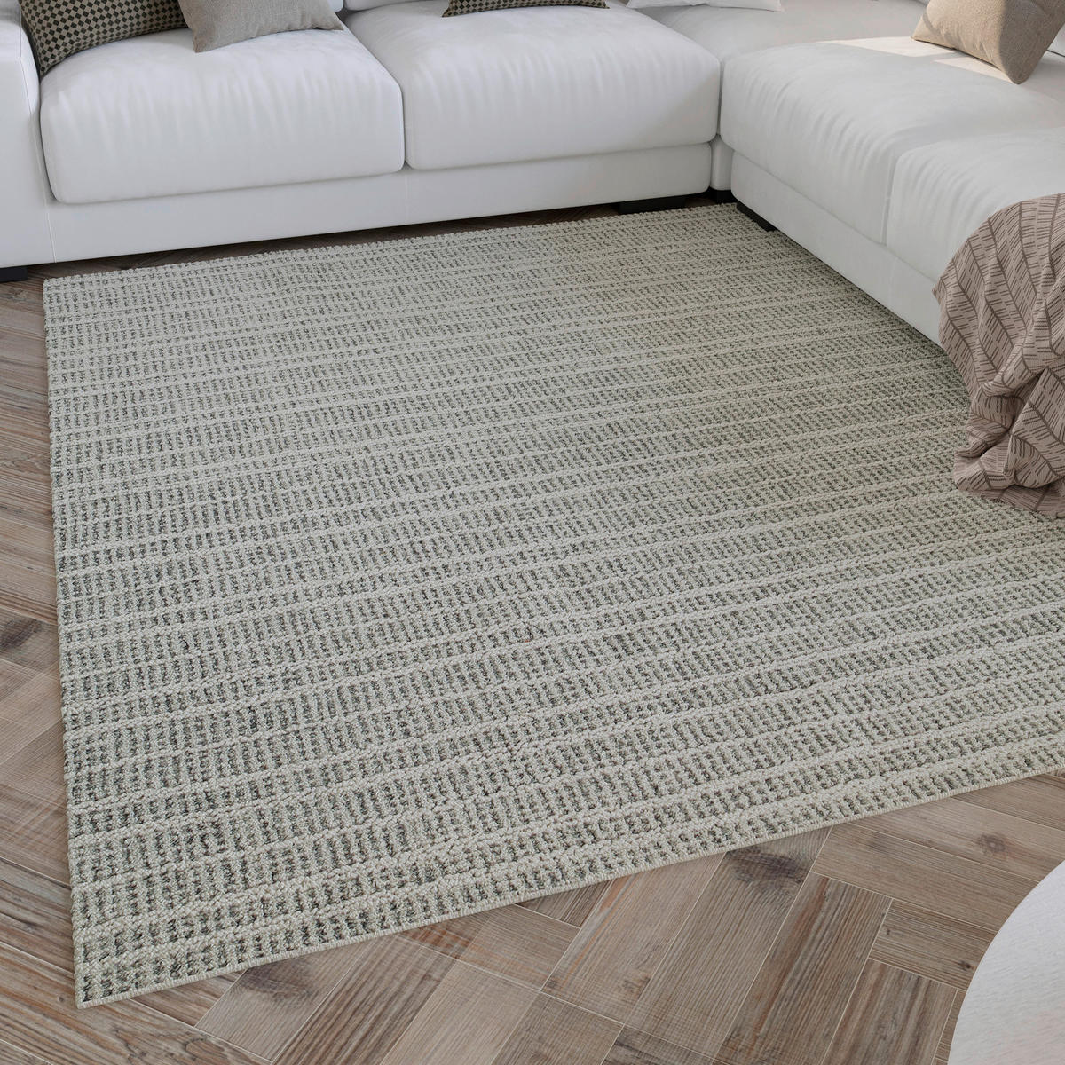 WEBTEPPICH 70/140 cm Hamptons Fortyfive Creme, Grau  - Creme/Grau, Design, Textil (70/140cm) - WECON HOME