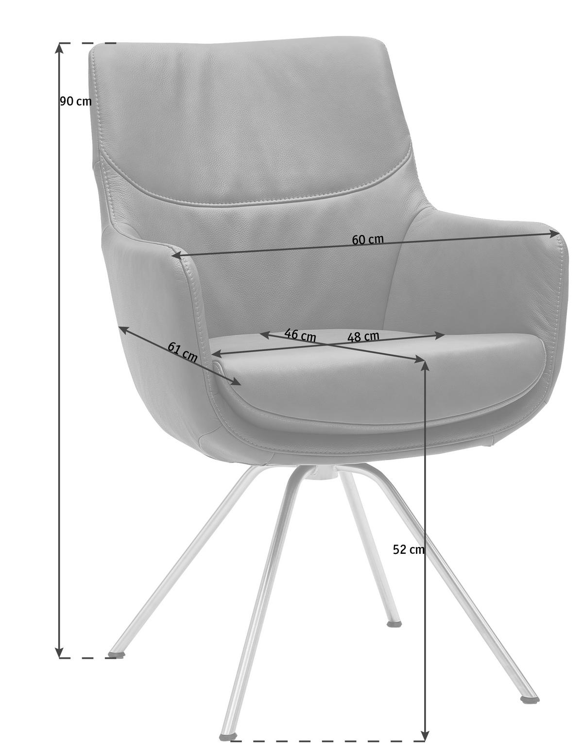 DIETER KNOLL Armlehnstuhl (drehbar) in Taupe 