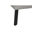 ECKSOFA in Webstoff Beige  280/205 cm  - Beige/Schwarz, Design, Textil/Metall (280/205cm) - Xora