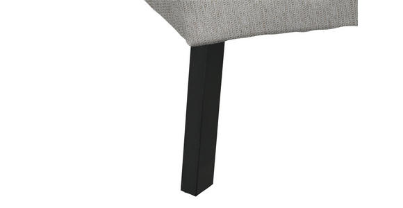 ECKSOFA in Webstoff Beige 280/205 cm - Beige/Schwarz, Design, Textil/Metall (280/205cm) - Xora