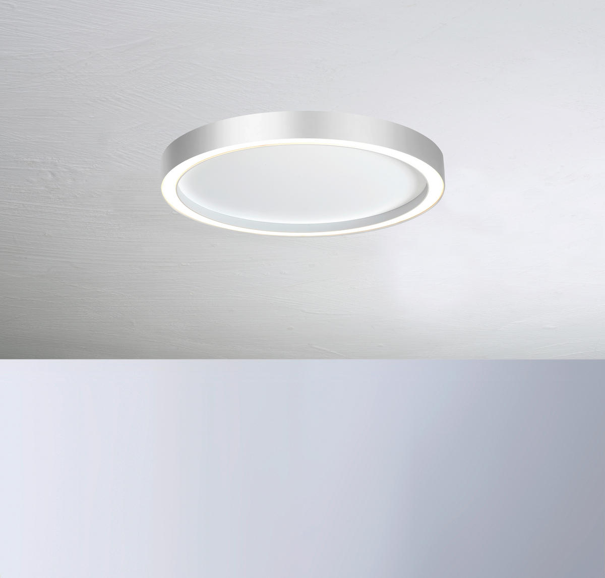 LED-DECKENLEUCHTE Aura  Smart 40/4 cm   - Weiß, Basics, Metall (40/4cm) - BOPP