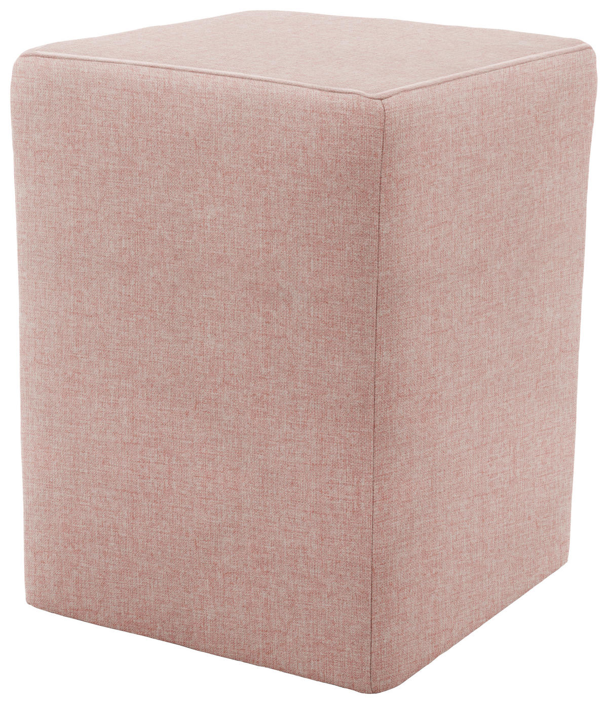 HOCKER Webstoff Rosa  - Silberfarben/Schwarz, Design, Kunststoff/Textil (38/47/38cm) - LOOKS by W.Joop