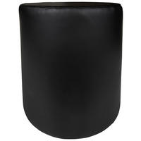 TABURE KOCKA, umetna masa, karton, leseni material  - črna, Moderno, umetna masa/karton (40/40/40cm) - Carryhome