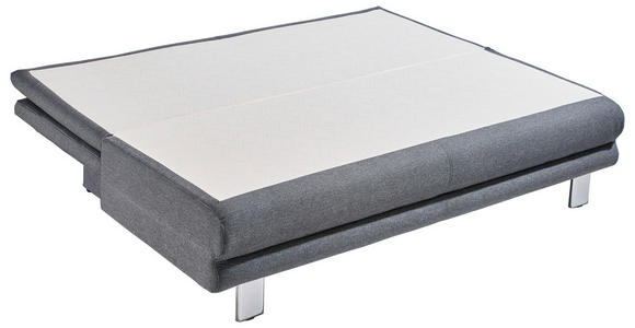 SCHLAFSOFA Webstoff Grau, Türkis - Türkis/Chromfarben, Design, Textil/Metall (194/96/86cm) - Novel