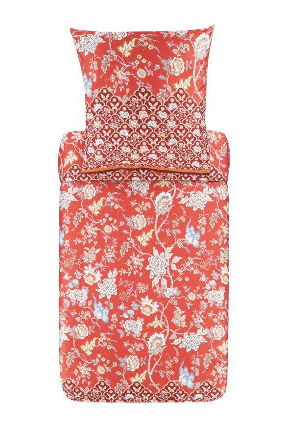 BETTWÄSCHE Vicenza Satin 155/220 cm  - Rot, Basics, Textil (155/220cm) - Bassetti