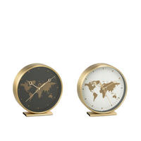 WANDUHR Schwarz, Goldfarben 15/4,3/15,6 cm  - Goldfarben/Schwarz, Basics, Glas/Kunststoff (15/4,3/15,6cm) - Ambia Home