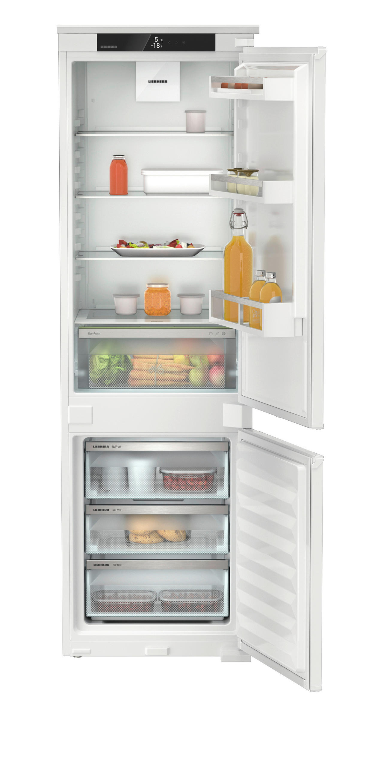 KÜHL-GEFRIER-KOMBINATION ICNSD5103  - Weiß, Basics, Kunststoff/Metall (54,1/177/54,5cm) - Liebherr