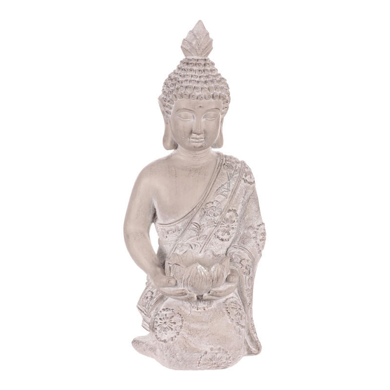 BUDHA - sivá, Basics, plast (25/24/57cm)
