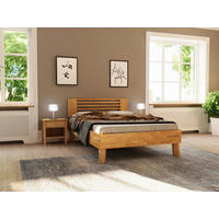 BETT - Wildeiche/Naturfarben, MODERN, Holz (140/200cm) - MID.YOU
