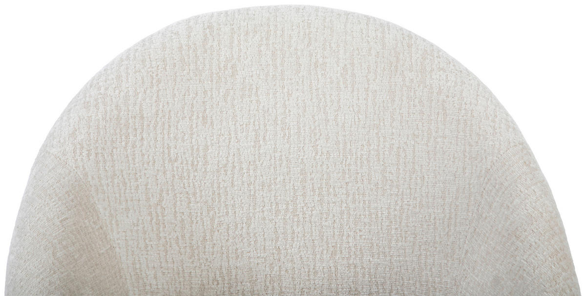 DREHSTUHL Struktur Weiß, Beige  - Beige/Weiß, MODERN, Kunststoff/Textil (62/79/87/61cm) - MID.YOU