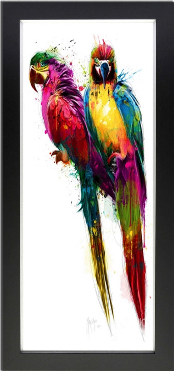 KUNSTDRUCK Patrice Murciano Tiere Tropical Colors  - Multicolor/Schwarz, Basics, Holz/Papier (60/110cm)