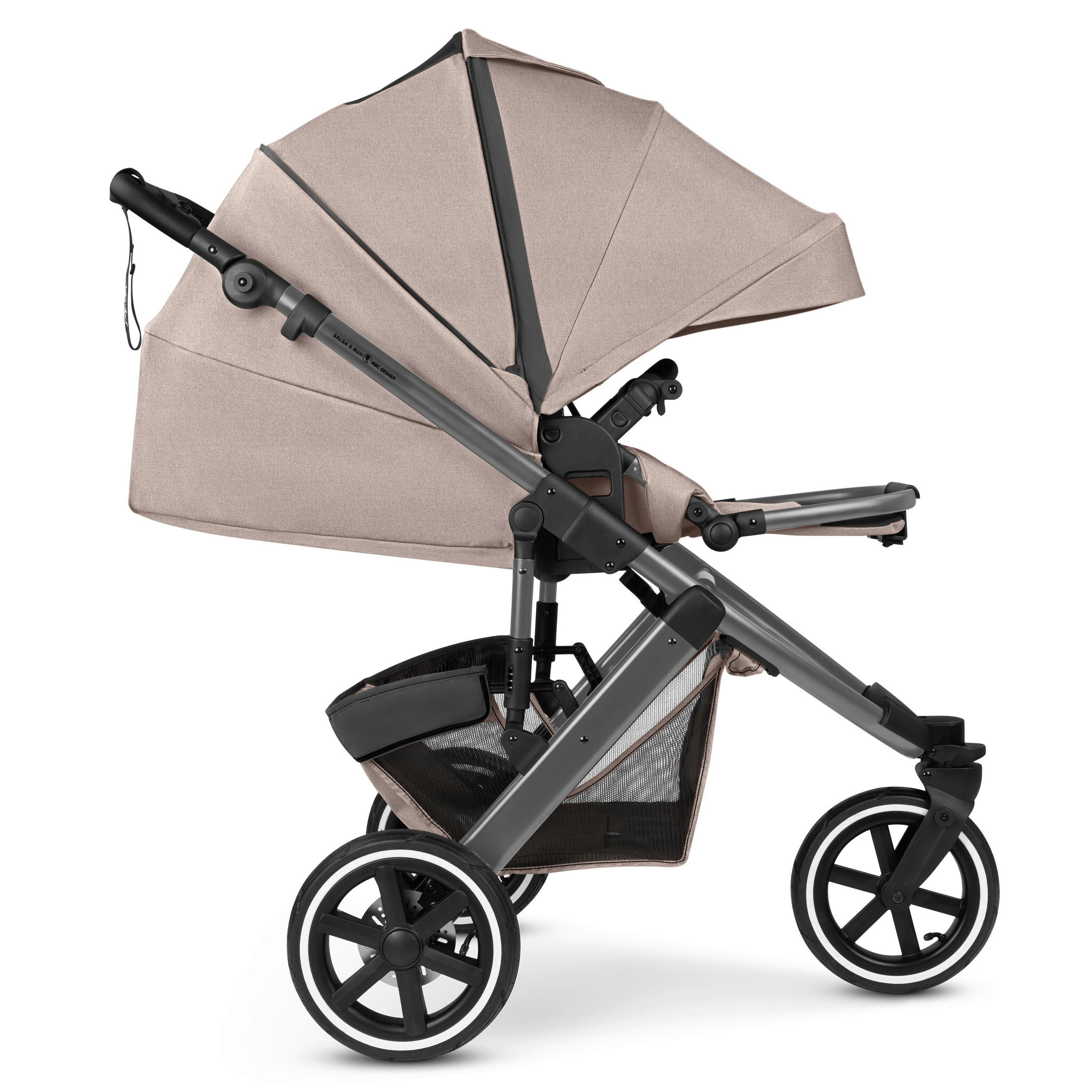 (6ER SET) Sommer Aktion  Salsa 5 Run Sommer Set  Camel  - Beige/Schwarz, Basics, Textil/Metall (65/122/95cm) - ABC Design