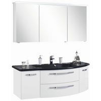 KOUPELNA bílá - bílá, Design, kompozitní dřevo (154,8cm) - Sadena