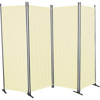 SICHTSCHUTZ - Beige/Grau, Basics, Textil/Metall (220/165/25,2cm) - Boxxx