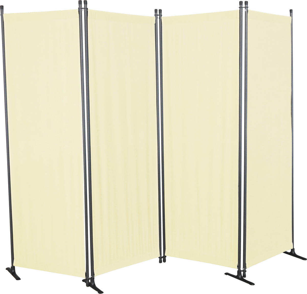 SICHTSCHUTZ - Beige/Grau, Basics, Textil/Metall (220/165/25,2cm) - Boxxx