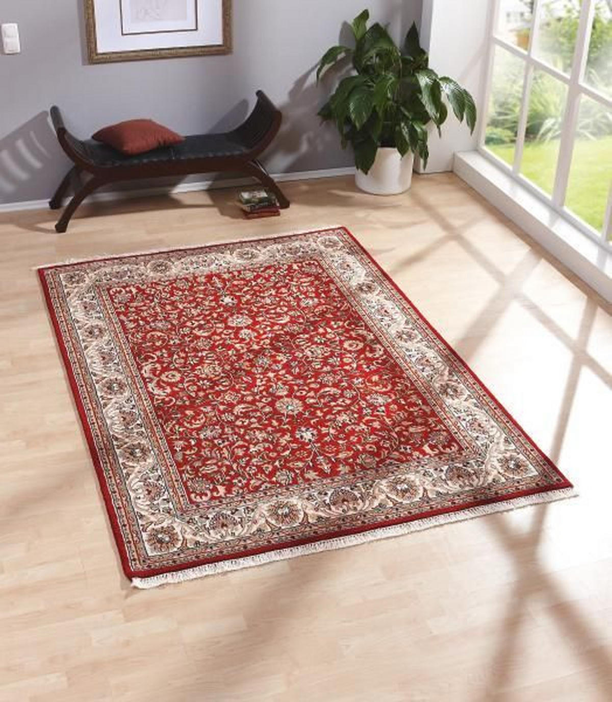 ORIENTTEPPICH 90/160 cm Isfahan Rot  - Rot, Lifestyle, Textil (90/160cm) - Cazaris