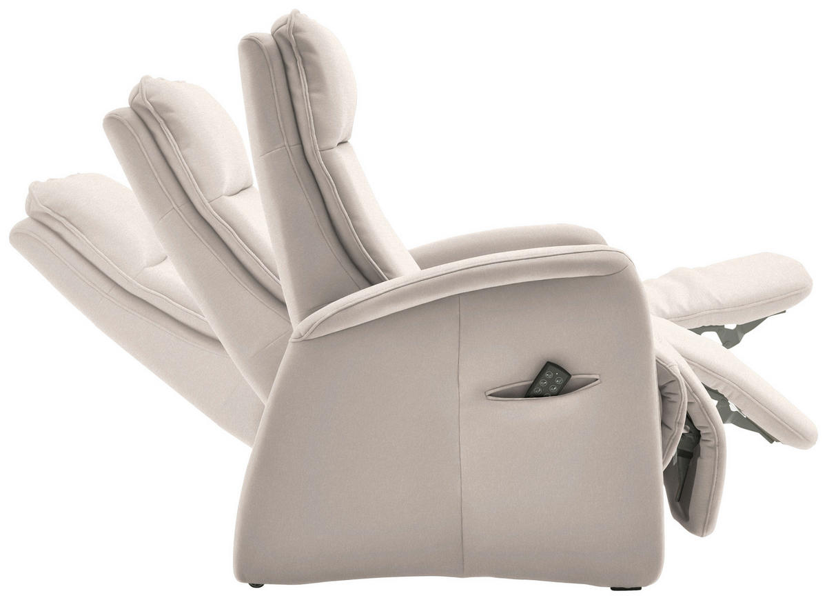 FERNSEHSESSEL in Chenille Beige  - Beige, Konventionell, Textil (79/114/87-176cm) - Valdera