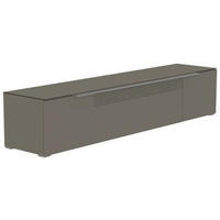 LOWBOARD Grau, Alufarben  210/43/45 cm  - Alufarben/Grau, Design, Glas/Holzwerkstoff (210/43/45cm) - Moderano