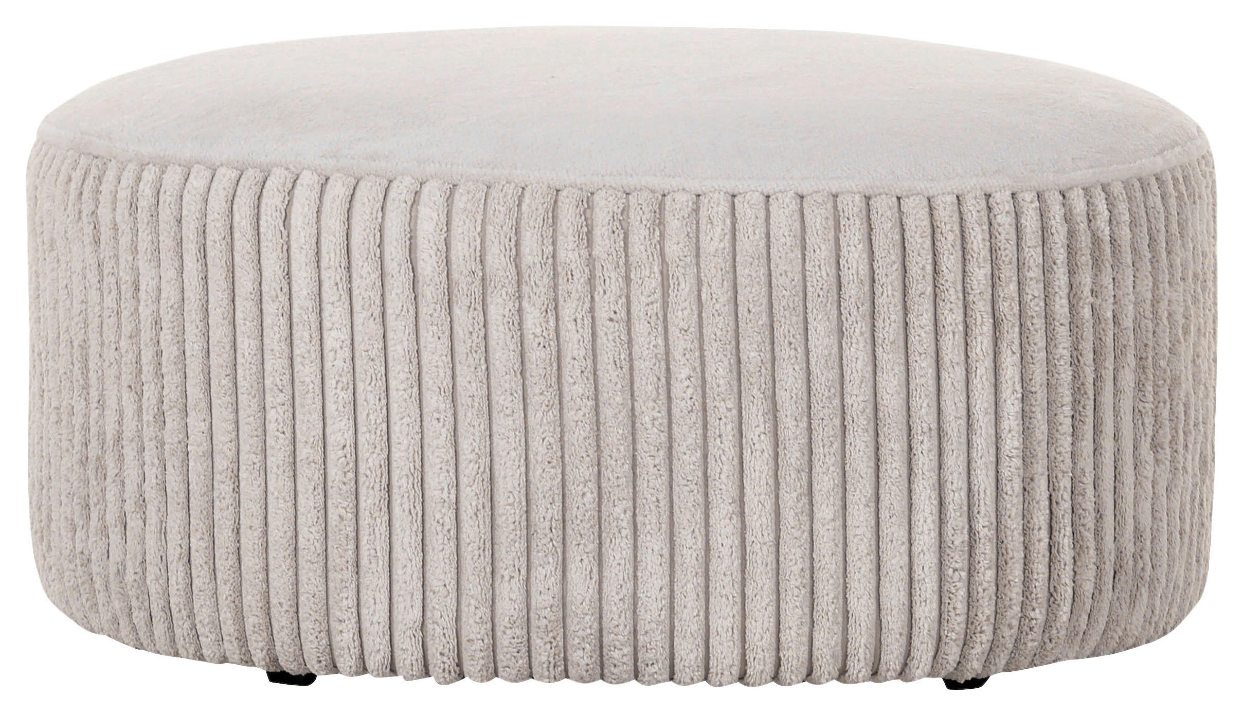HOCKER in Textil Weiß, Beige  - Beige/Schwarz, KONVENTIONELL, Kunststoff/Textil (75/38/75cm) - MID.YOU