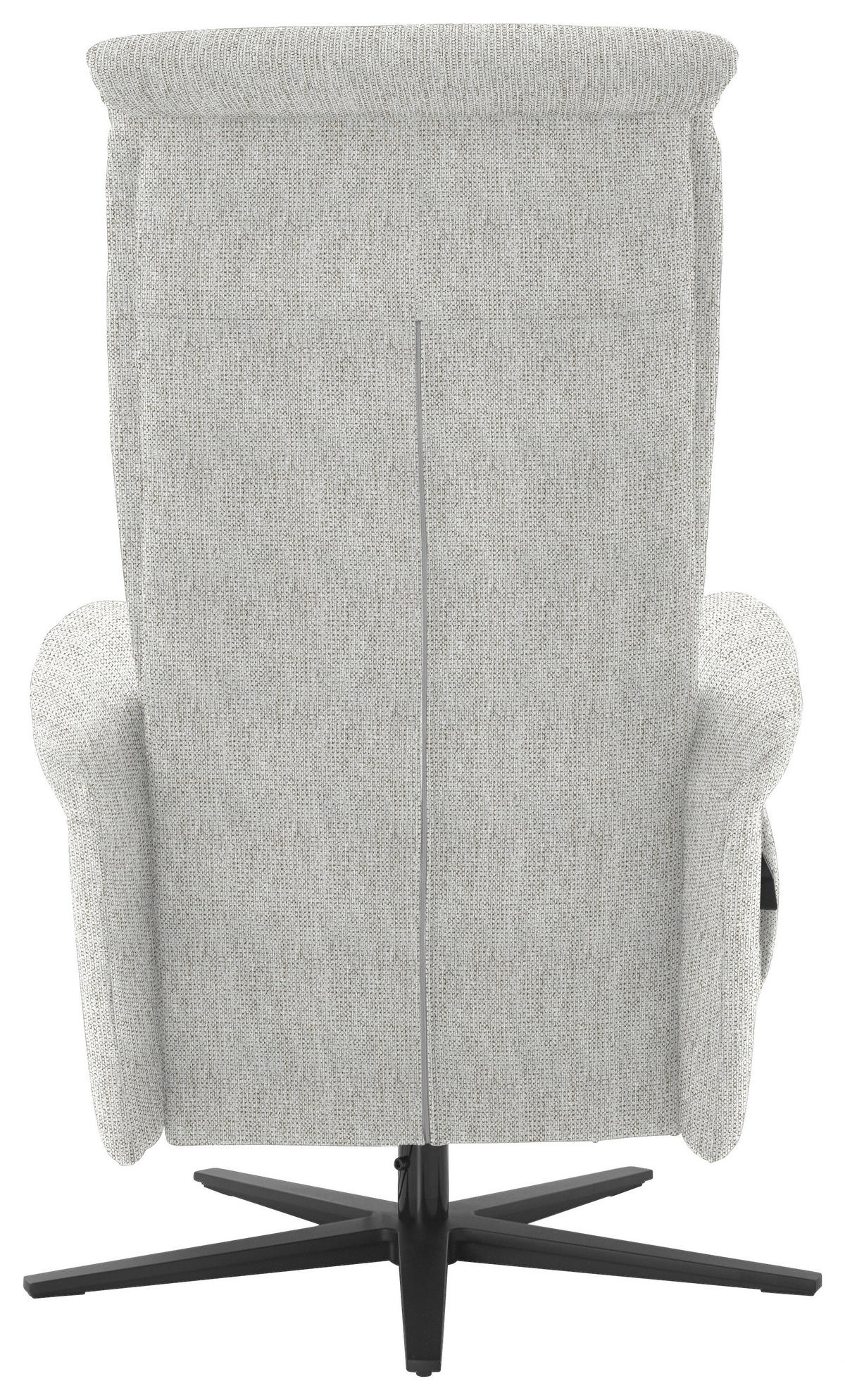 RELAXSESSEL in Textil Silberfarben  - Silberfarben/Schwarz, Design, Textil/Metall (77/115/89cm) - Pure Home Comfort