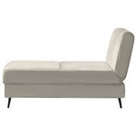 SCHLAFSOFA  in Webstoff Creme  - Creme/Schwarz, MODERN, Textil/Metall (205/90/92cm) - Novel