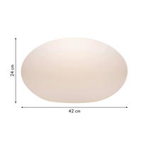 LED-DEKORATIONSLAMPA 26 cm  - vit, Basics, plast (26cm)