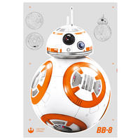 DEKOSTICKER Star Wars  - Orange/Weiß, LIFESTYLE, Kunststoff (100/70cm) - Disney