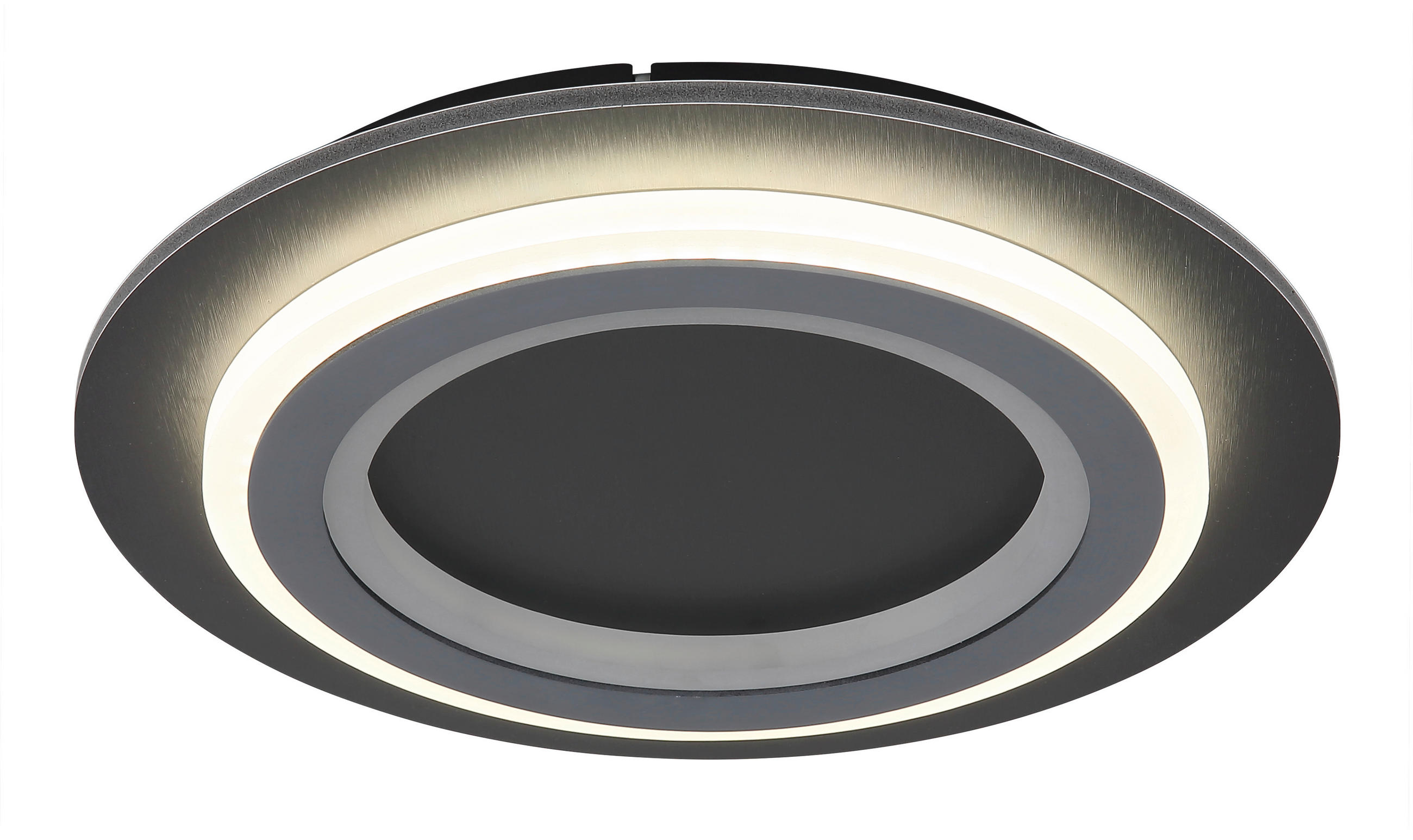 LED-DECKENLEUCHTE 34/5,5 cm   - Opal/Hellgrau, Design, Kunststoff/Metall (34/5,5cm) - Globo