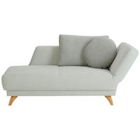 RÉCAMIERE in Flachgewebe Mintgrün  - Eichefarben/Mintgrün, Modern, Holz/Textil (205/74-87/94cm) - Bali